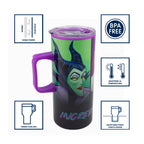 Termo de Acero Inoxidable con Doble Pared y Asa Villanas Disney 500ml