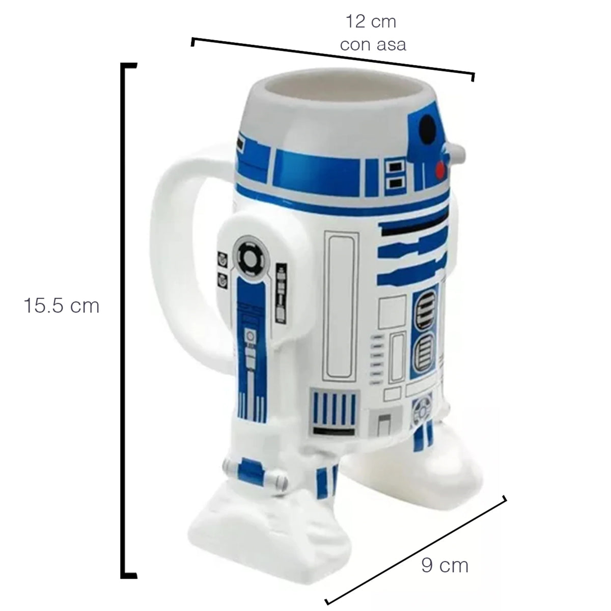 Taza de Cerámica 3D Zak Disney Star Wars R2D2 460ml