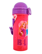Botella de Plastico con Correa y Popote Fun Kids Disney Princesas 500ml