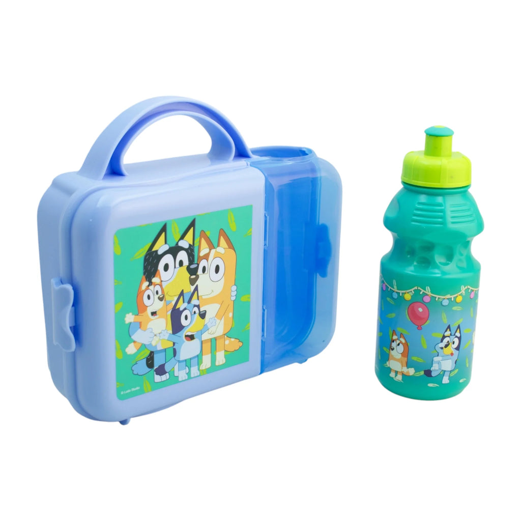 Lonchera de Plástico con Botella Fun Kids Bluey