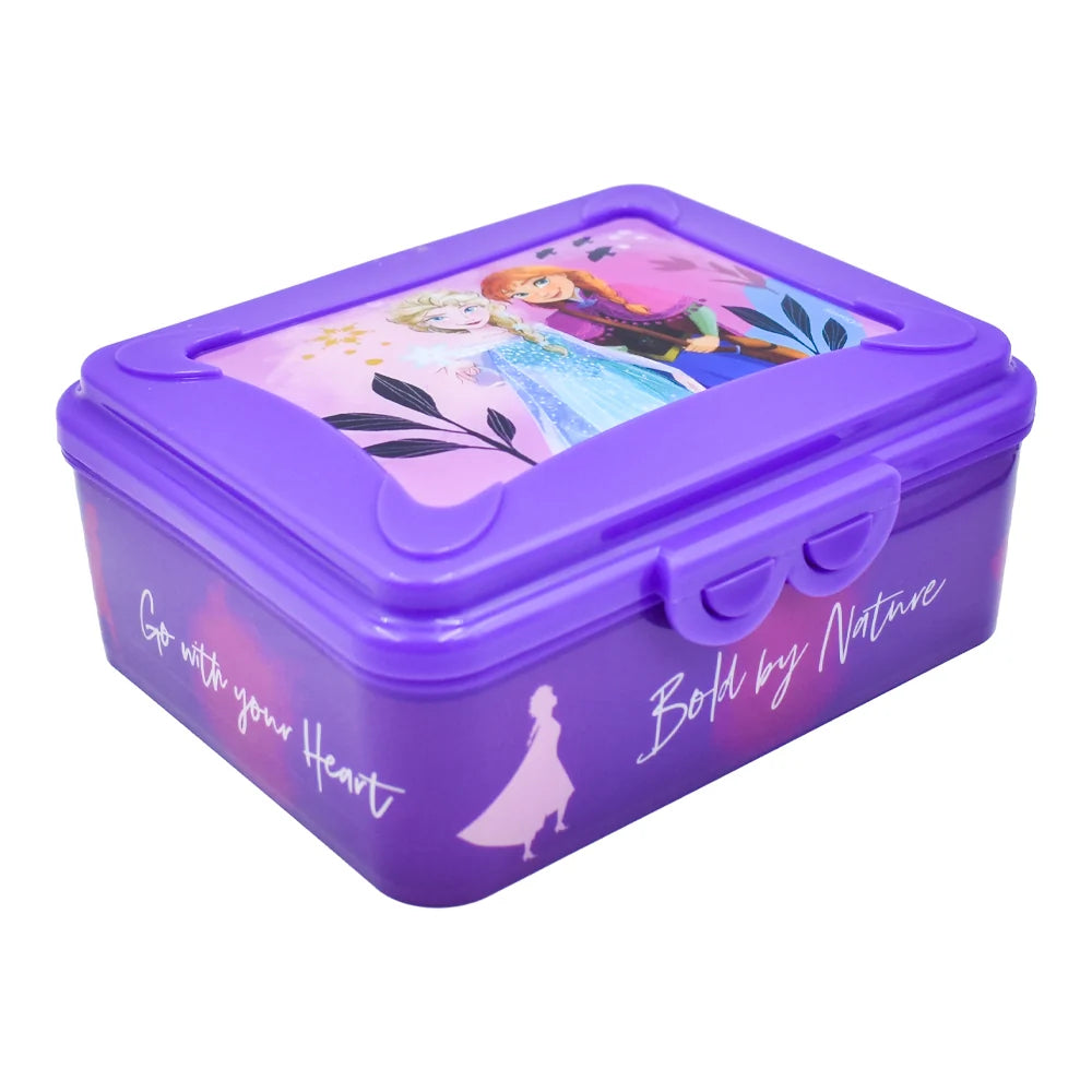 Contenedor de Alimentos / Sandwichera Frozen Morada con Elsa y Anna