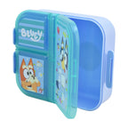 Contenedor de Plástico para Alimentos con 3 Divisiones Bluey