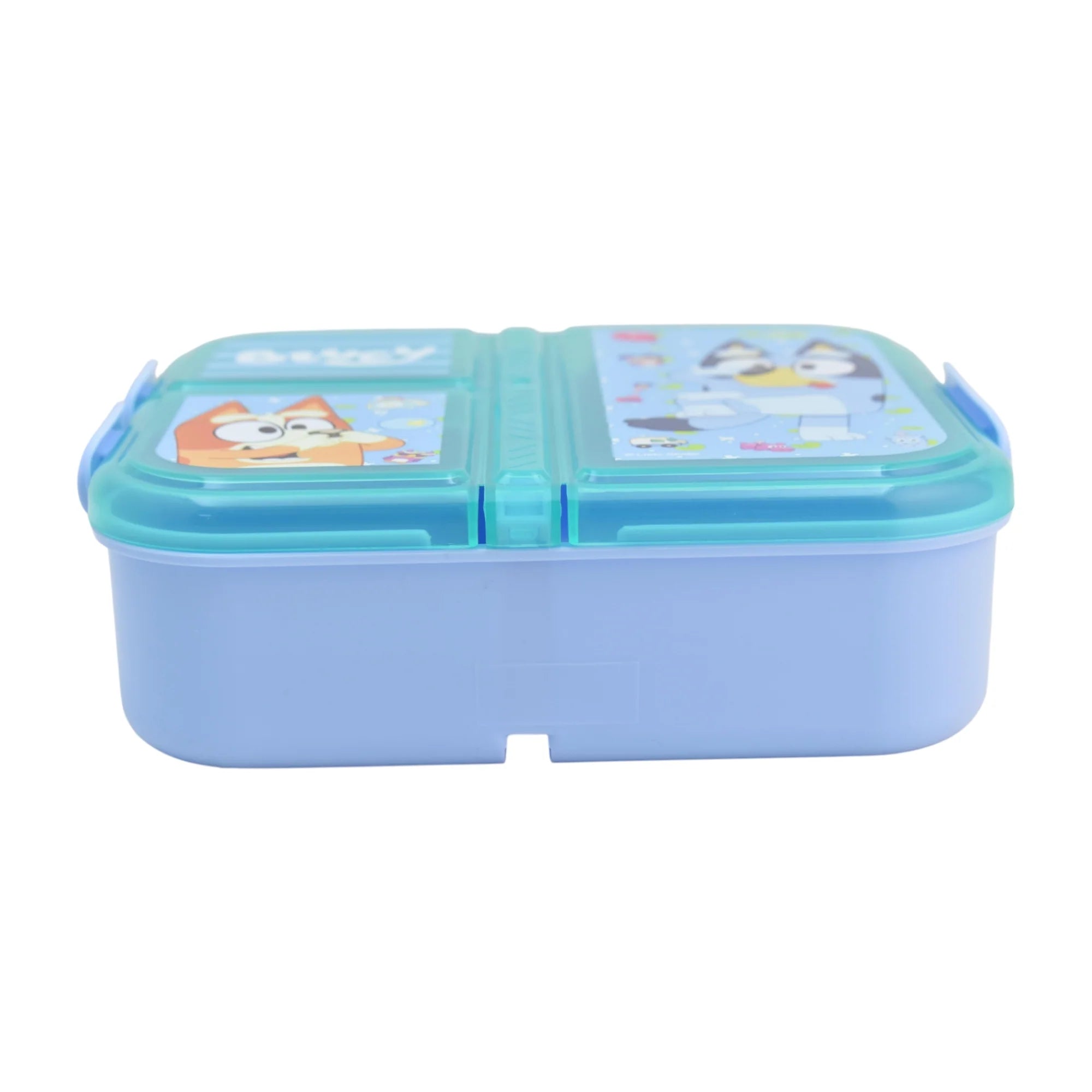 Contenedor de Plástico para Alimentos con 3 Divisiones Bluey