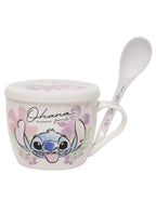 Taza de Porcelana con Tapa, Cuchara y Caja de Regalo Stitch 580 ml