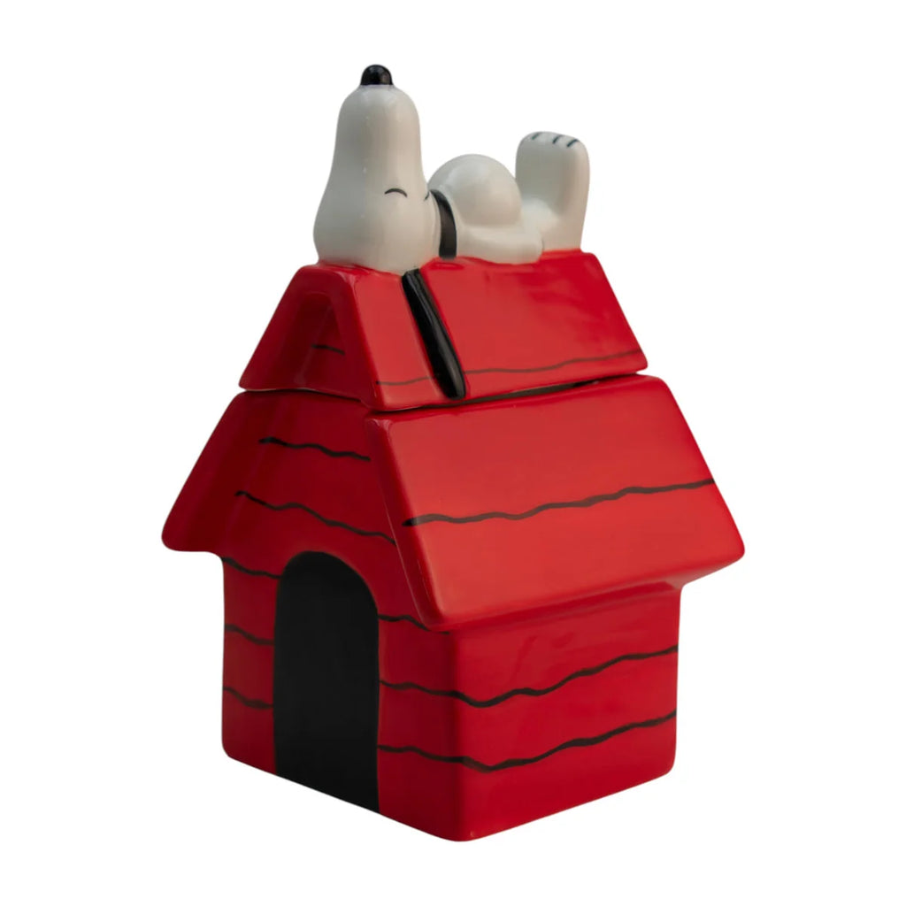 Taza De Cerámica 3D Con Tapa Casa Snoopy Peanuts 591ml