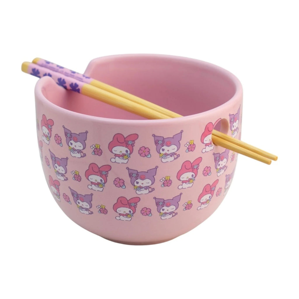 Set de Bowl para Ramen con Palillos Personajes Animados 592ml