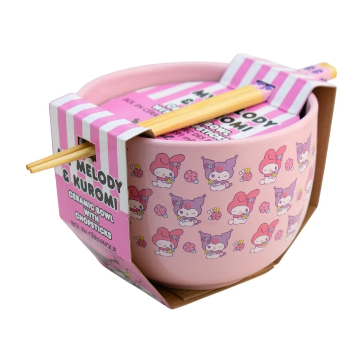 Set de Bowl para Ramen con Palillos Personajes Animados 592ml