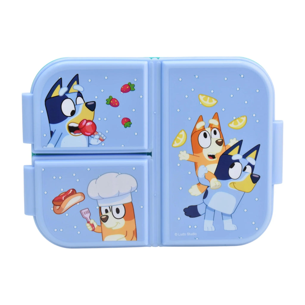 Contenedor de Plástico para Alimentos con 3 Divisiones Bluey 1 Pieza