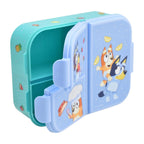 Contenedor de Plástico para Alimentos con 3 Divisiones Bluey 1 Pieza