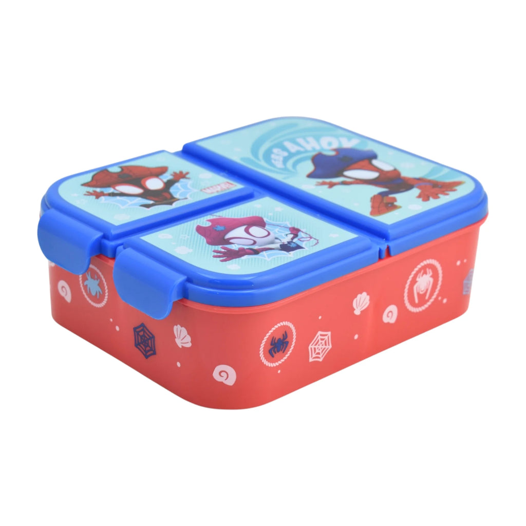 Contenedor de Plástico para Alimentos con 3 Divisiones Spidey 1 Pieza