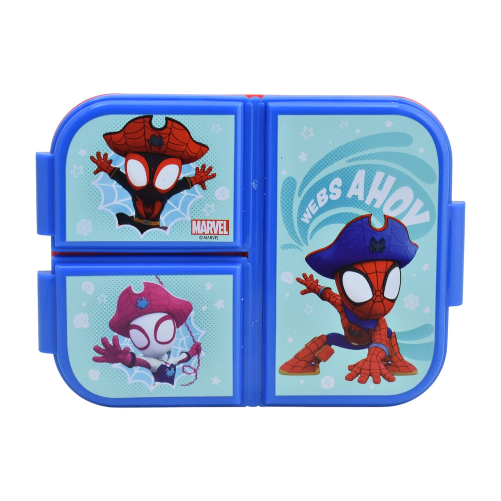 Contenedor de Plástico para Alimentos con 3 Divisiones Spidey 1 Pieza