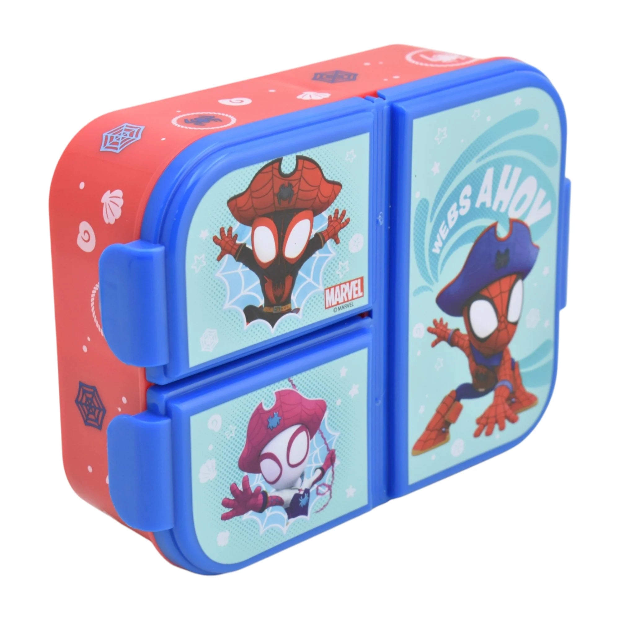 Contenedor de Plástico para Alimentos con 3 Divisiones Spidey 1 Pieza