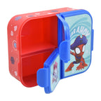 Contenedor de Plástico para Alimentos con 3 Divisiones Spidey 1 Pieza