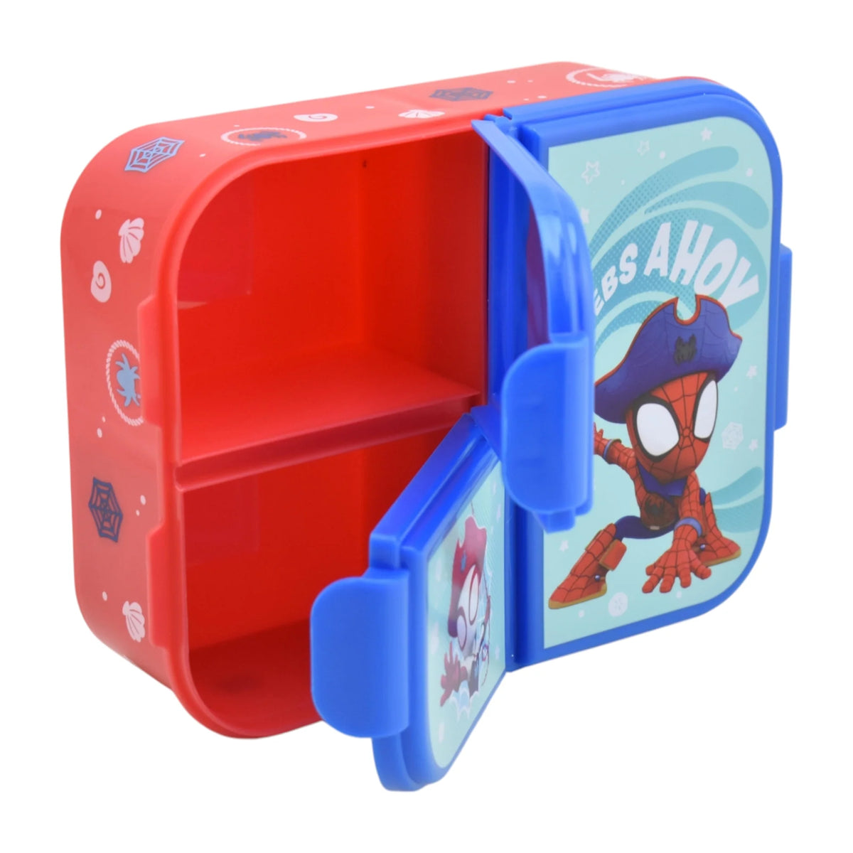 Contenedor de Plástico para Alimentos con 3 Divisiones Spidey 1 Pieza