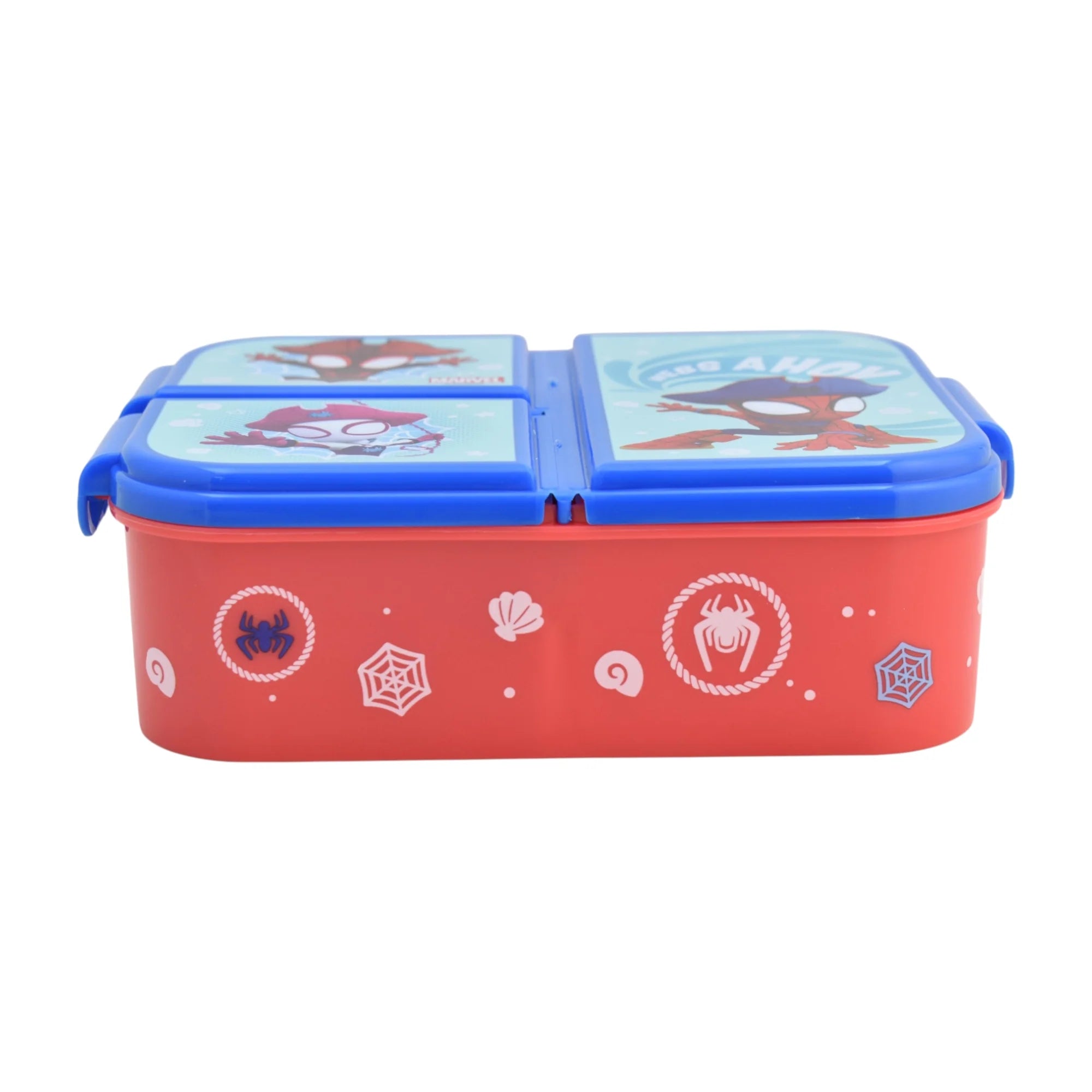 Contenedor de Plástico para Alimentos con 3 Divisiones Spidey 1 Pieza