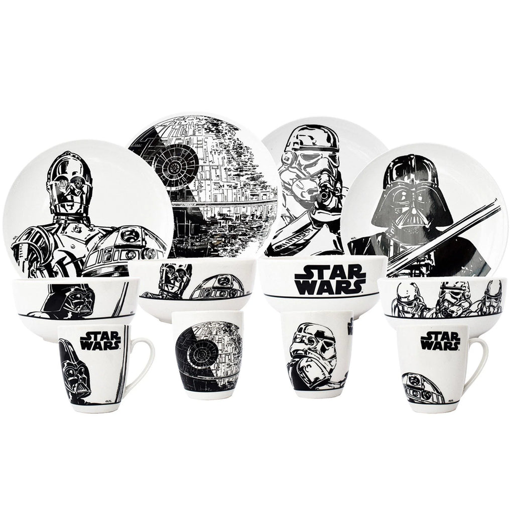 Vajilla de Porcelana Fun Kids Disney Star Wars 12pz