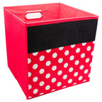 Cesta de Tela para Almacenamiento Fun Kids Disney Minnie Mouse Roja 1pza