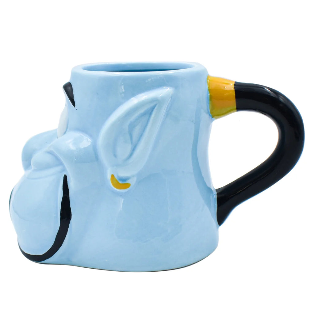 Taza Azul Fun Kids Disney Clasicos Aladdin Genio de la lampara Ceramica 300ml