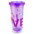 Vaso Doble Pared Popote Colección Disney Pride Orgullo 500ml Color Violeta