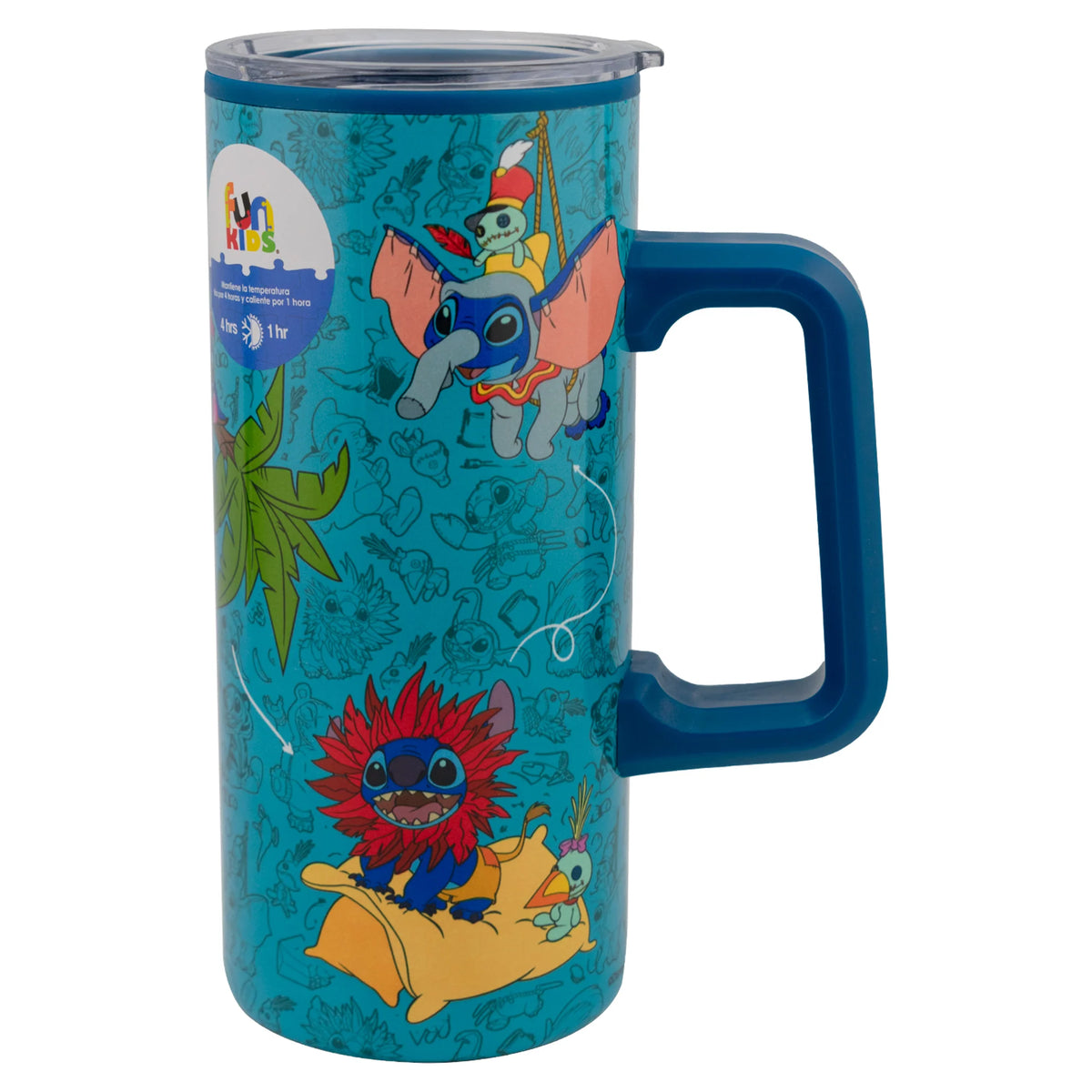 Termo de Acero Inoxidable con Doble Pared y Asa Stitch Disfraces 500ml