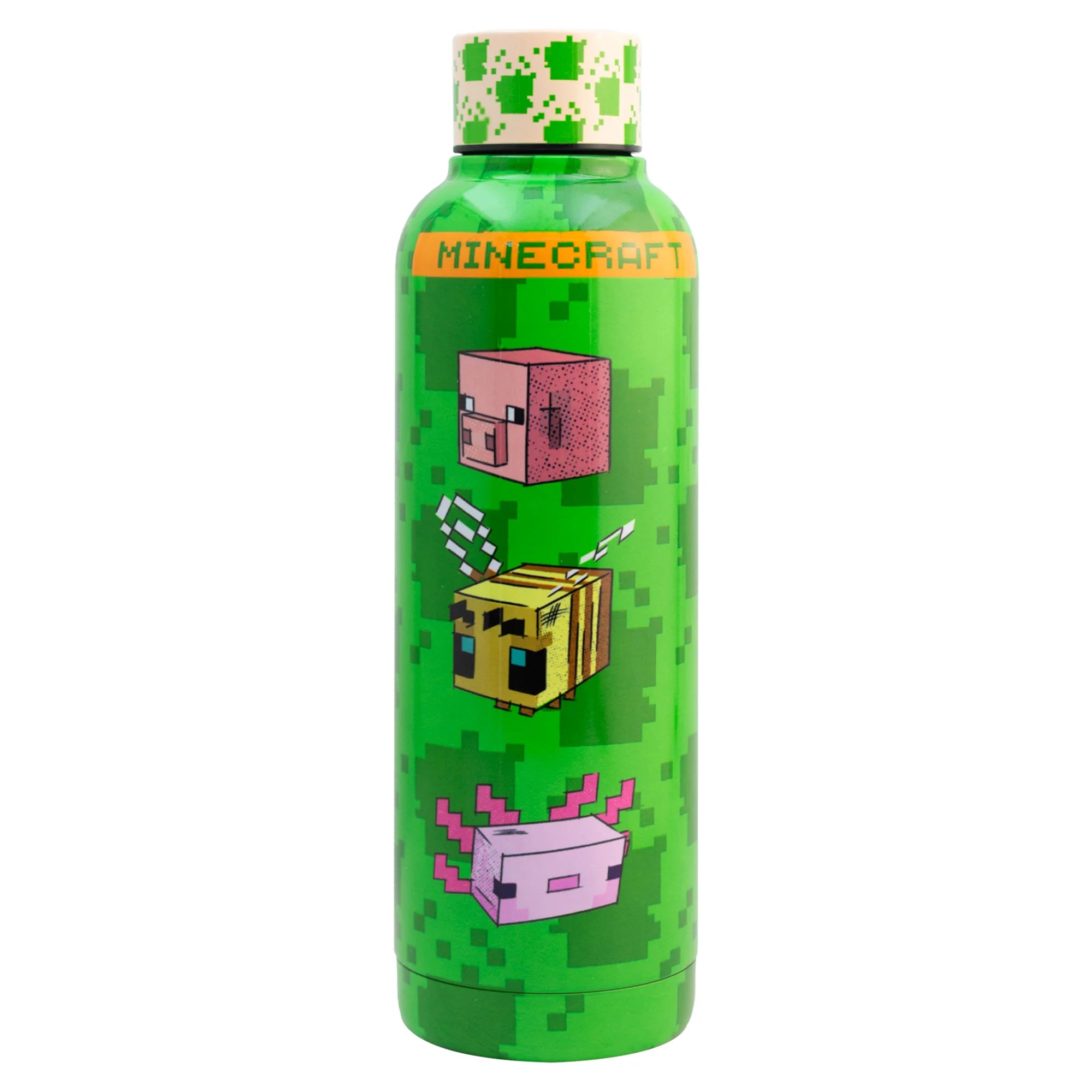 Termo de Acero Inoxidable con Doble Pared Fun Kids Minecraft 500ml