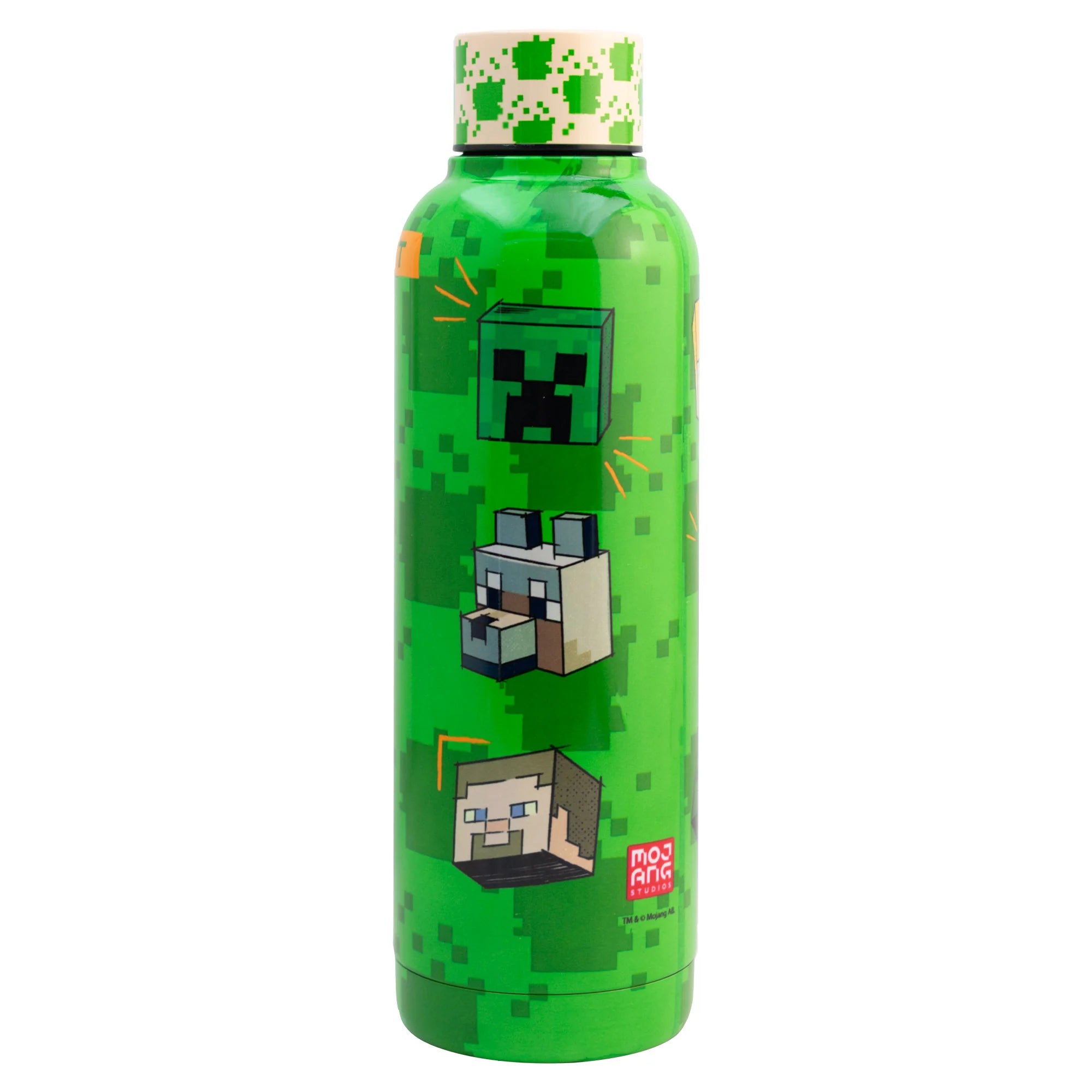 Termo de Acero Inoxidable con Doble Pared Fun Kids Minecraft 500ml