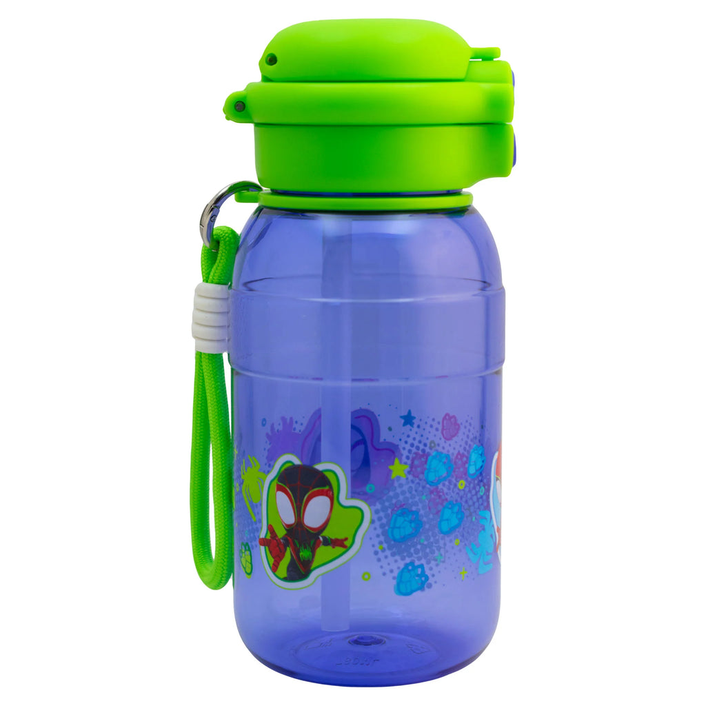 Botella de Plástico con Tapa Doble y Agarradera Fun Kids Spidey 680ml