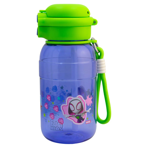 Botella de Plástico con Tapa Doble y Agarradera Fun Kids Spidey 680ml