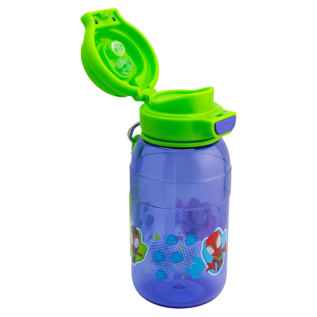 Botella de Plástico con Tapa Doble y Agarradera Fun Kids Spidey 680ml