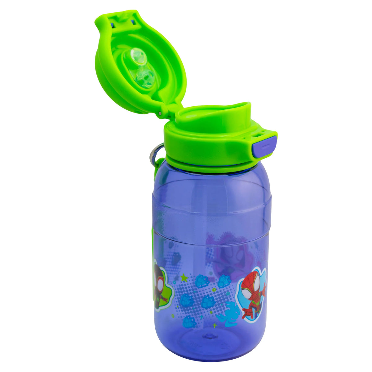 Botella de Plástico con Tapa Doble y Agarradera Fun Kids Spidey 680ml