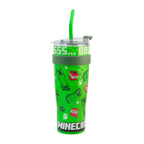 Termo de Acero Inoxidable con Doble Pared y Tapa Doble Minecraft 1.2 Litros
