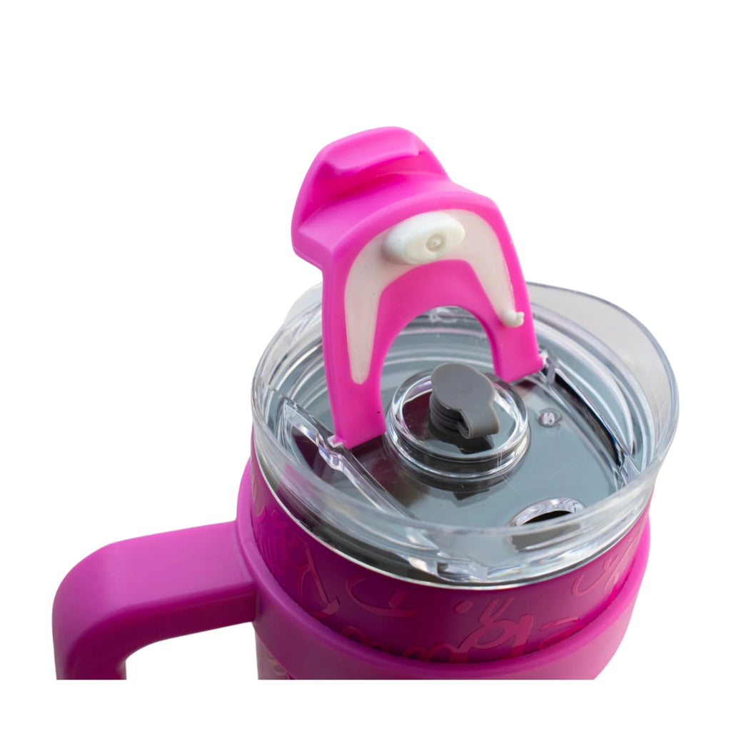 Termo de Acero Inoxidable con Doble Pared y Tapa Doble Barbie 1.2 Litros