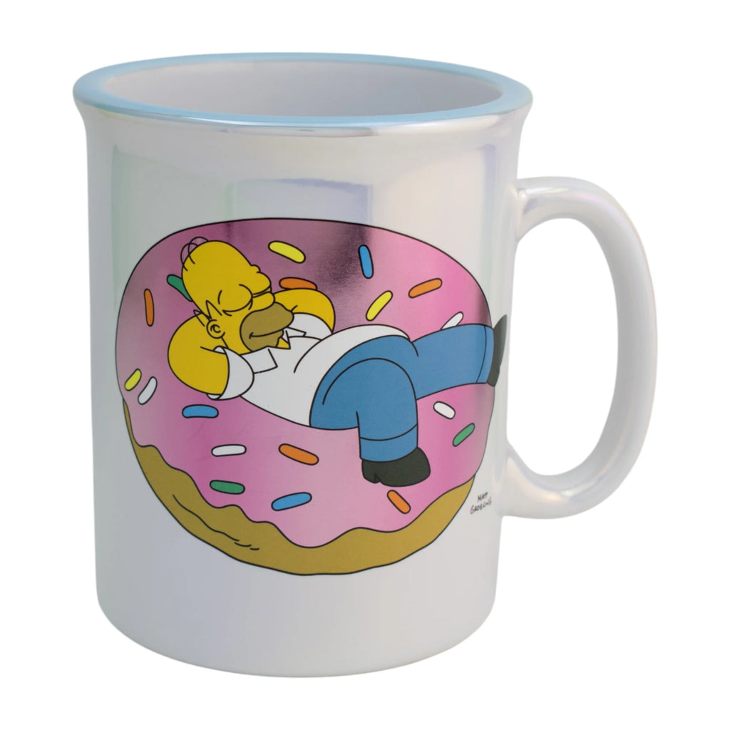 Taza de Cerámica Jumbo Iridiscente Los Simpson Homero 790ml