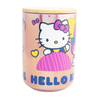 Frascos Iridiscente Con Tapa de Bambu Hello Kitty And Friends 790ml