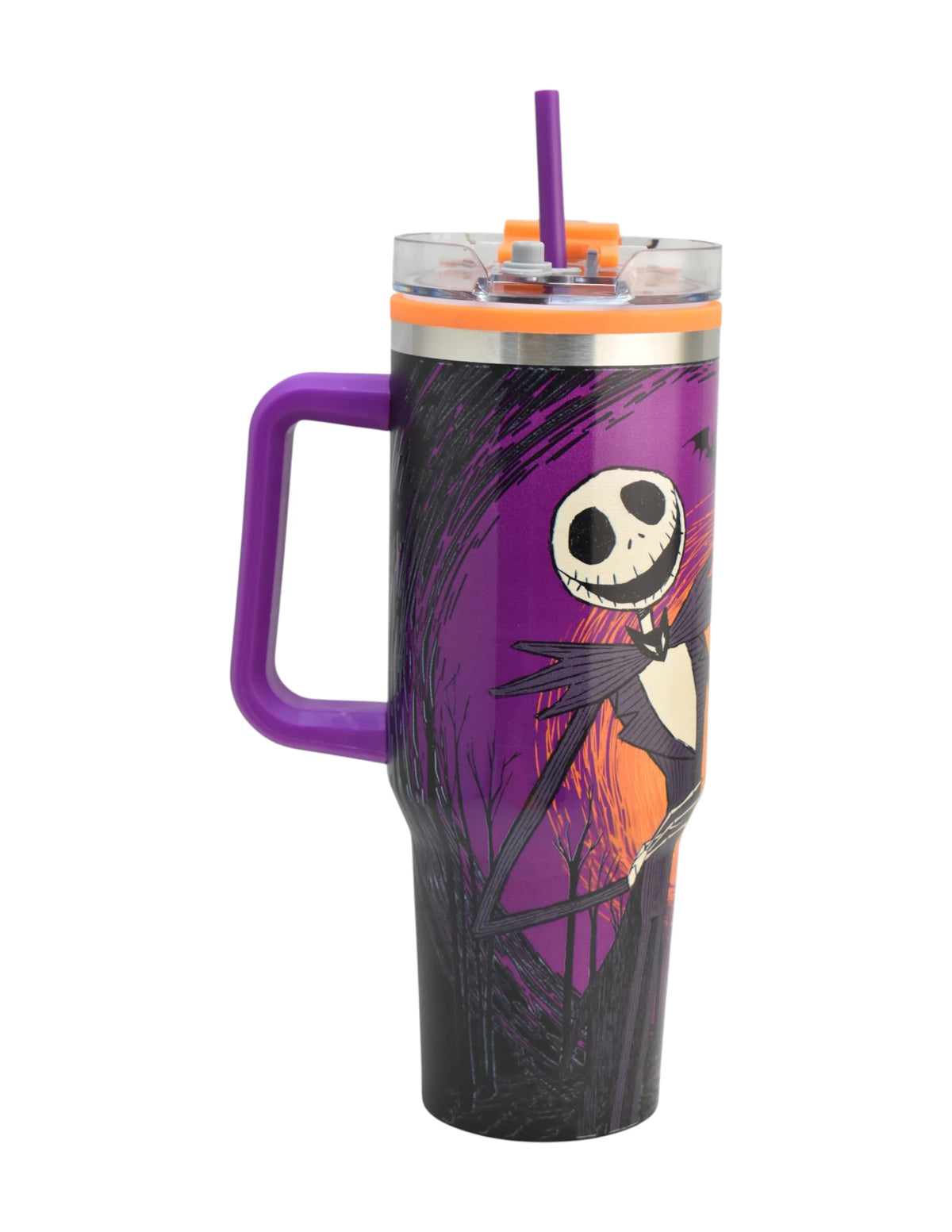Termo de Acero Inoxidable con Doble Pared, Asa Y Popote Jack 1.2 Litros