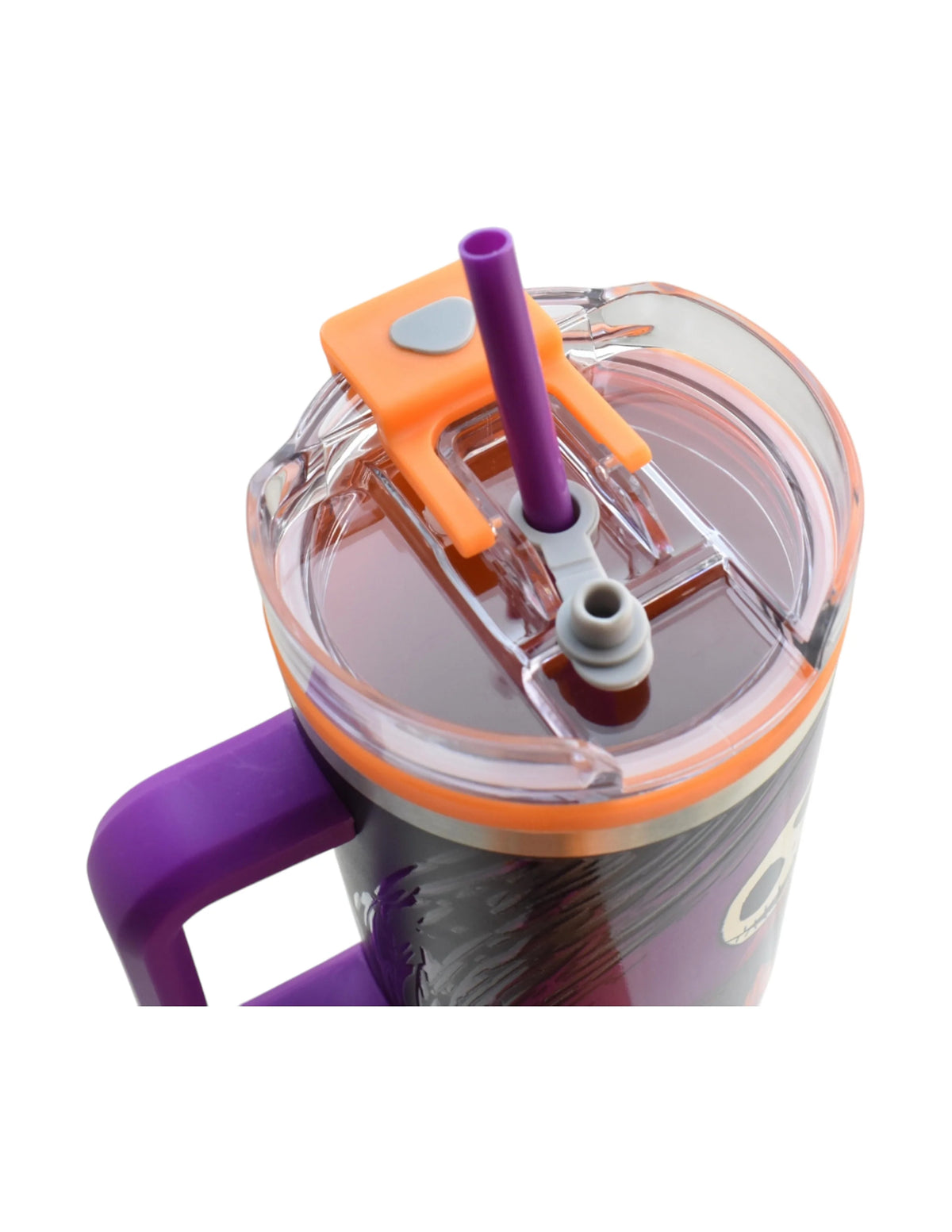 Termo de Acero Inoxidable con Doble Pared, Asa Y Popote Jack 1.2 Litros