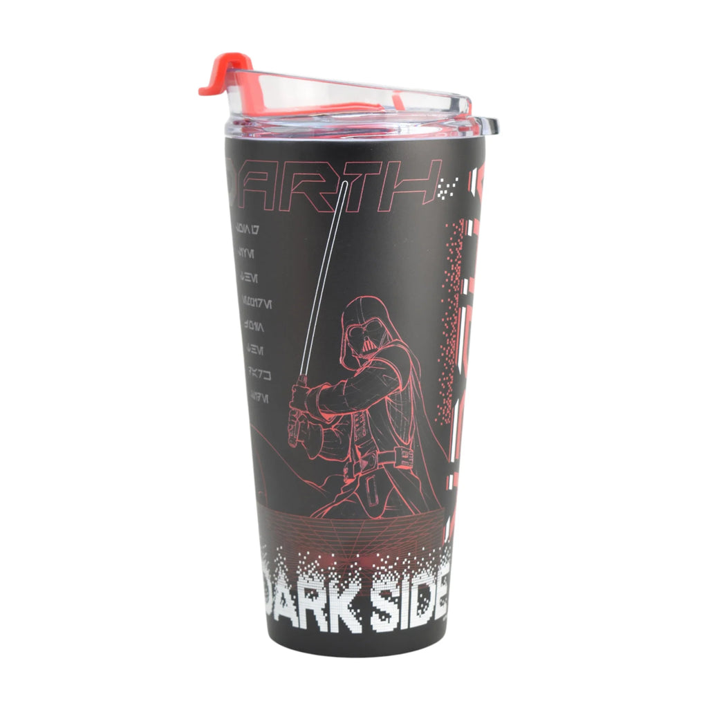 Termo de Acero Inoxidable con Doble Pared, Tapa Doble con Popote Star Wars 900ml