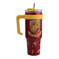 Termo de Acero Inoxidable con Doble Pared, Tapa Doble y Popote Harry Potter Gryffindor 1.2 Lt