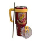 Termo de Acero Inoxidable con Doble Pared, Tapa Doble y Popote Harry Potter Gryffindor 1.2 Lt