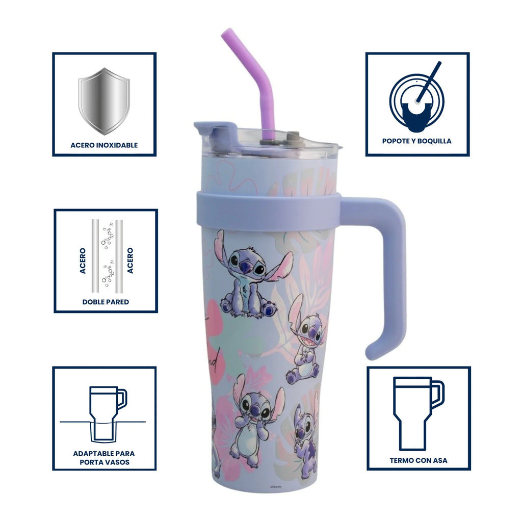 Termo de Acero Inoxidable con Doble Pared y Tapa Doble Stitch Mate 1.2 Litros