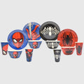 Vajilla para 4 Personas Ecologica Fun Kids Disney Marvel Spider Man Hombre Araña Fibra de Bambu 12pzas