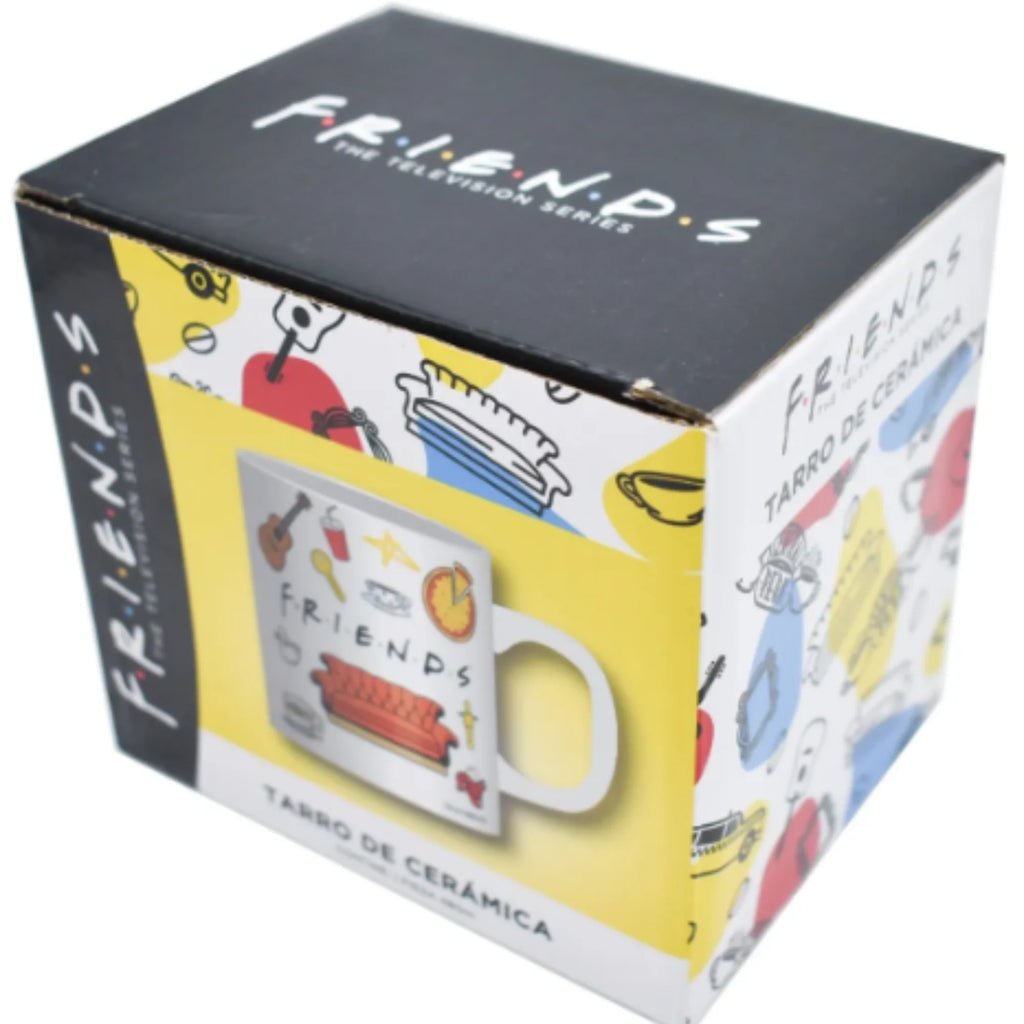 Taza Blanca con caja Fun Kids Friends Ceramica 480 ml