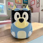 Magia Nostálgica 3D Bluey ceramic mug with embossed character design and ergonomic handle, 414ml capacity