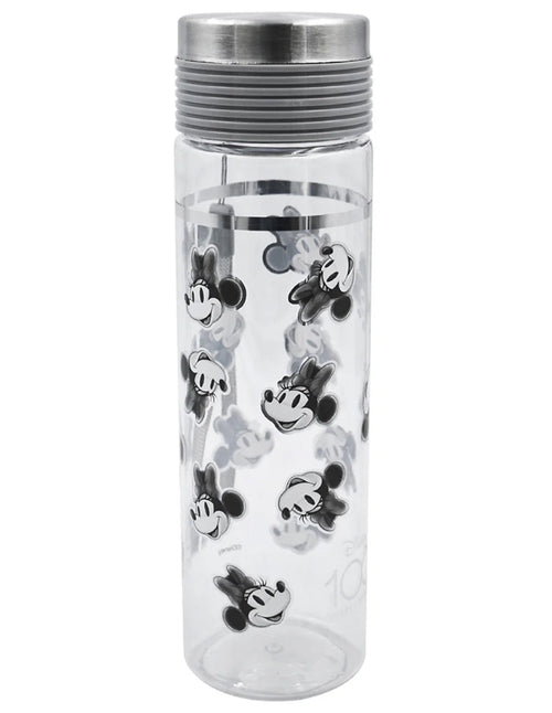 Botella de tritan Magia Nostálgica de 400ml con diseño vintage de Minnie Mouse en blanco y negro, edición Disney 100.