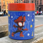 Contenedor térmico Magia Nostálgica de 300ml con diseño de Spidey en color azul y tapa roja hermética