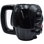 Magia Nostálgica 3D Darth Vader ceramic mug with glossy black finish and detailed sculpted Star Wars character design
