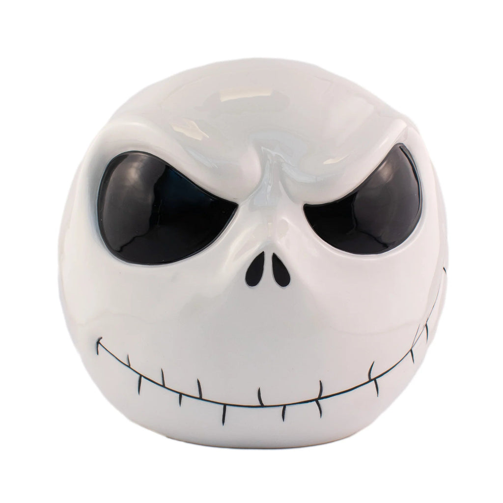 Galletero de cerámica Magia Nostálgica con diseño 3D del rostro de Jack Skellington de El Extraño Mundo de Jack