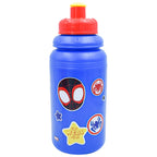 Lonchera Magia Nostálgica de Spidey and Friends en color rojo con botella a juego, ideal para la escuela.