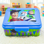 Lonchera Magia Nostálgica de plástico azul con diseño colorido de Toy Story 4 para niños y adultos