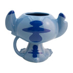 Taza de cerámica 3D de Stitch de Magia Nostálgica con diseño en relieve de color azul y gran capacidad de 591ml